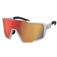 Scott SHIELD COMPACT Sonnenbrille white matt / red chrome