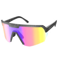 Scott SPORT SHIELD Sonnenbrille marble black / teal chrome