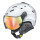 CP Premium Camurai pearlwhite shiny mit Visier di vario si mirror Skihelm 58-60