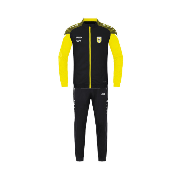 Jako Trainingsanzug Polyester Performance M9122-808 schwarz/gelb R&uuml;sselbach 152