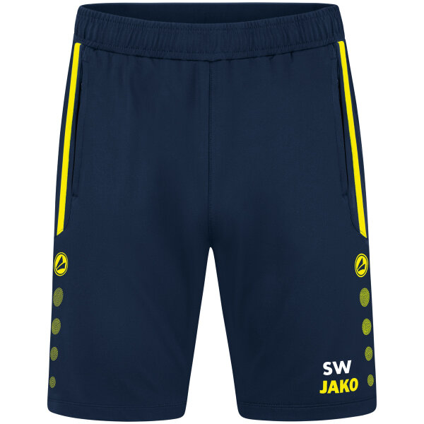 Jako Trainingsshorts Allround 8589-904 marine/gelb Forth