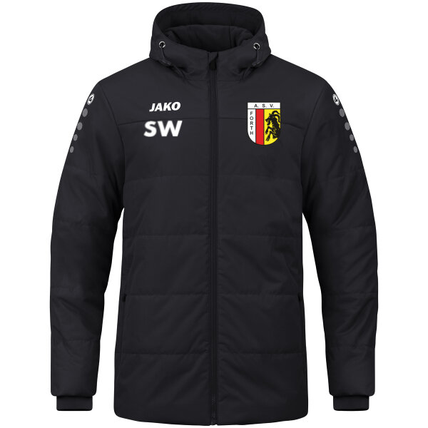 Jako Coachjacke Team mit Kapuze 7103-800 schwarz Forth 4XL