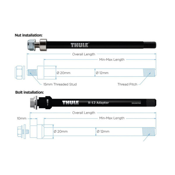 Thule Achsadapter Syntace X-12 M12x1,0 152/167mm