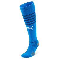 Puma teamFinal Socks/Electric Blue Lemonade-Puma White