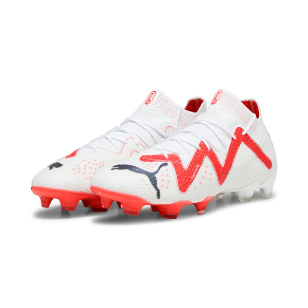 Puma Future Ultimate FG/AG/Puma White-Puma Black-Fire Orchid 107355 01 Fussballschuh 45