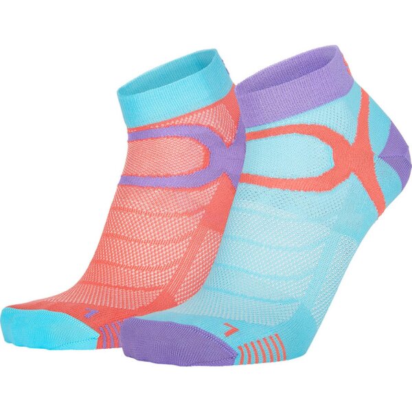 Eightsox Color 3 Sportsocken coral_turquoise