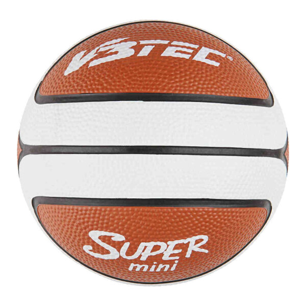 Super 14 Mini-Basketball braun-wei&szlig; Witeblaze