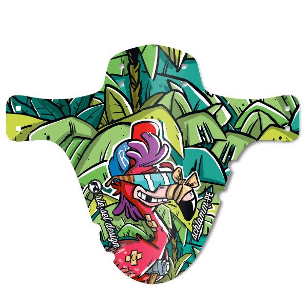 rie:sel design Schutzblech schlamm: PE flowmingo