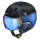 CP Premium Corao+Carbon Skihelm blue carbon shiny/ blue s.t dl vario brown pol ice mirror 56-58 cm
