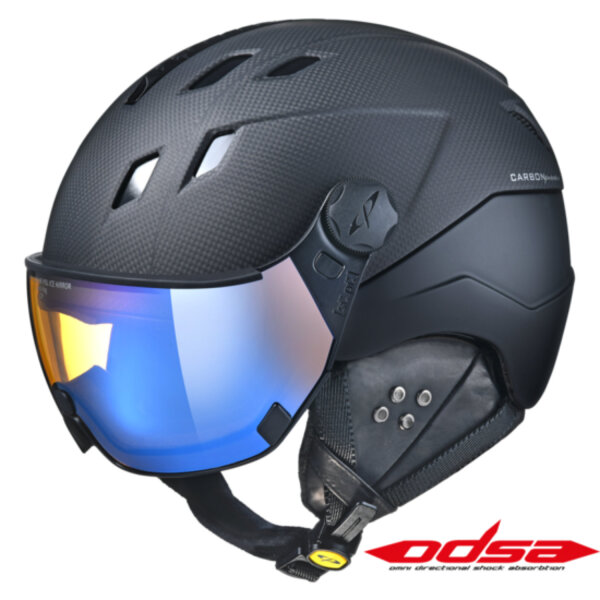 CP Premium Corao+Carbon Skihelm carbon s.t./black s.t.dl vario br pol ice mirror 56-58 cm