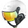 CP Premium Carachillo Skihelm w hite s.t./w hite dl vario mc mirror 60-62 cm